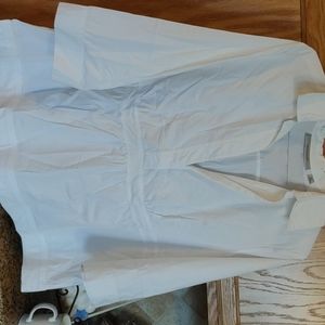 Cute White V neck Blouse